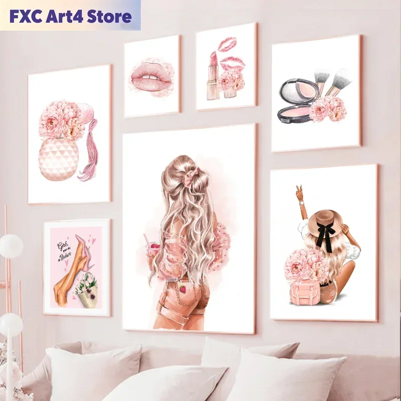 Photography Fashion - Pintura em tela sem moldura, garrafa