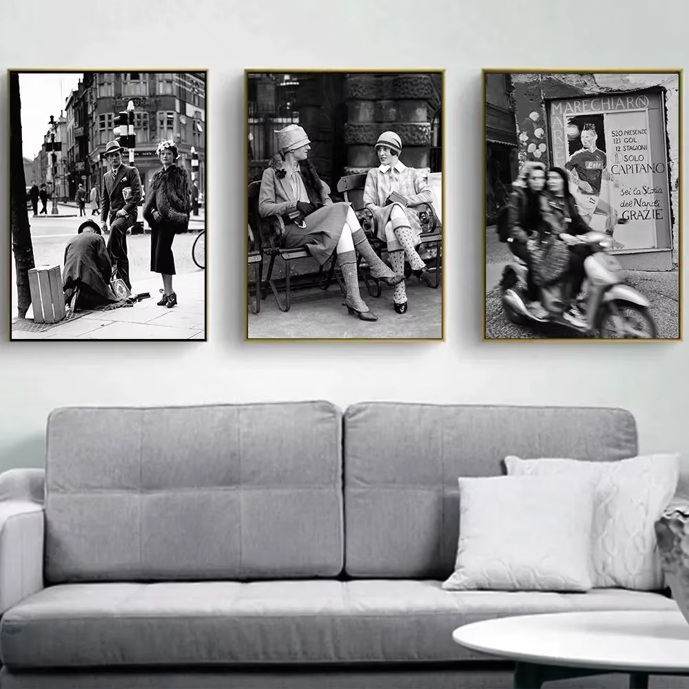 Photography Fashion - Pôster de rua vintage em preto