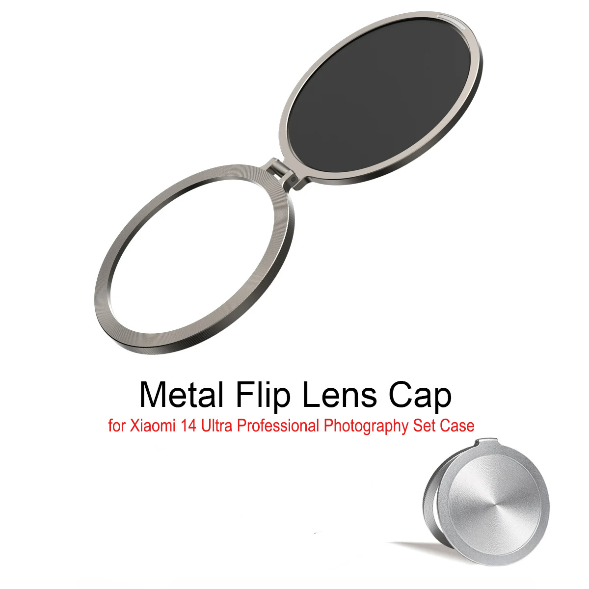 Photography Xiaomi 14 Ultra - Tampa de lente flip de metal