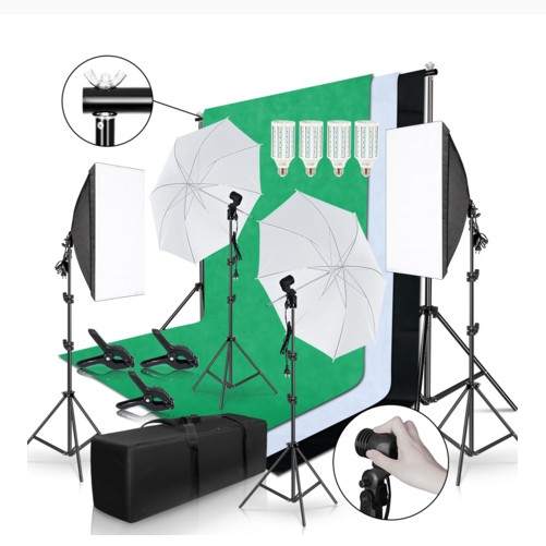 Backdrop Stand Kit - Kit Completo de Fotografia Gold Seller: