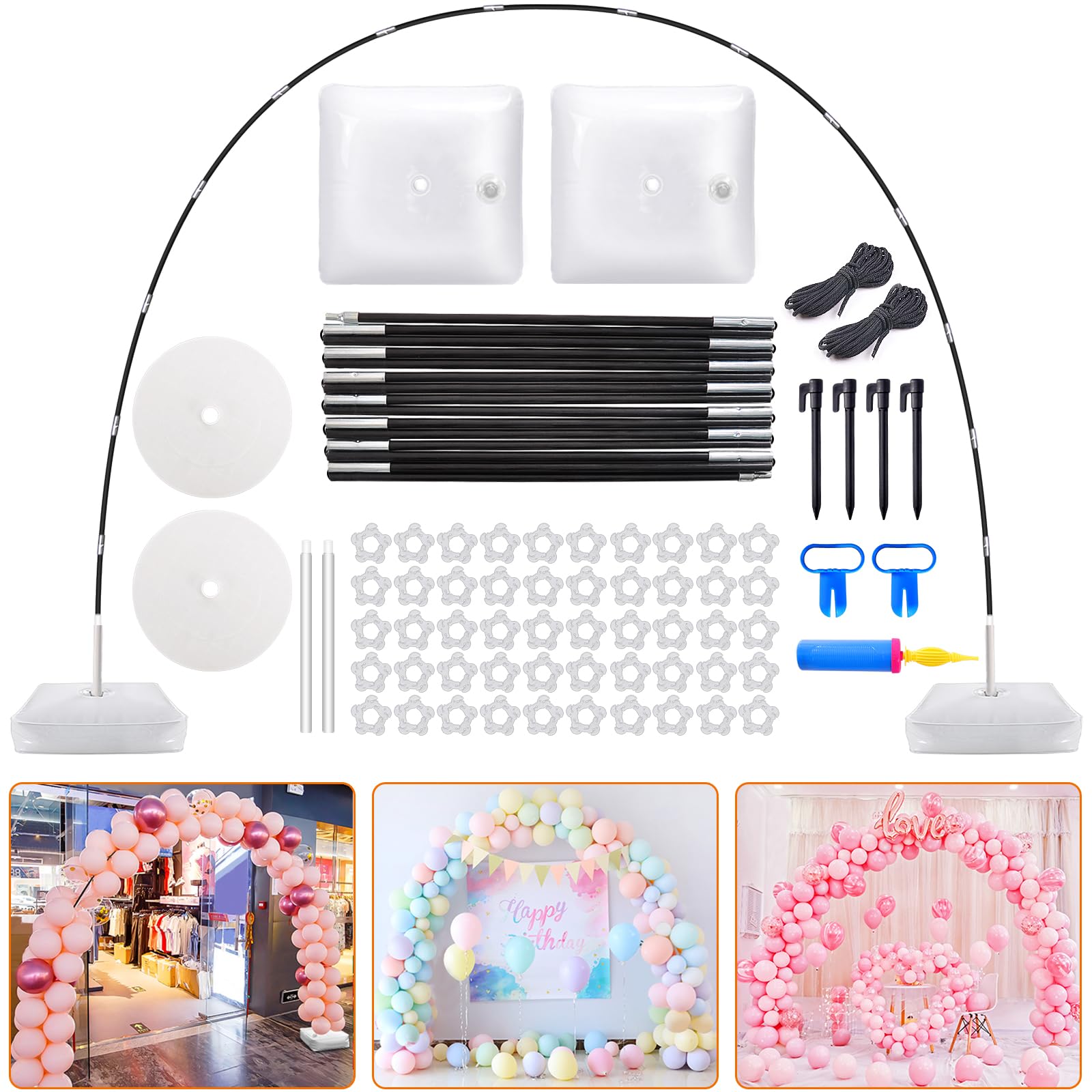 Backdrop Stand Kit - Kit de arco de balões Chamvis,