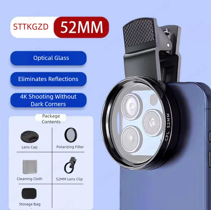 Photography Kit Xiaomi 15T Pro - Filtro de Lente CPL de 52mm