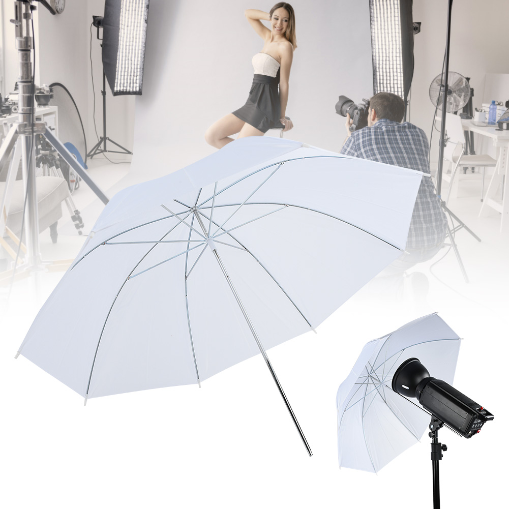 Guarda-chuva translúcido branc - Photography Umbrella Diffuser avaliação e preço