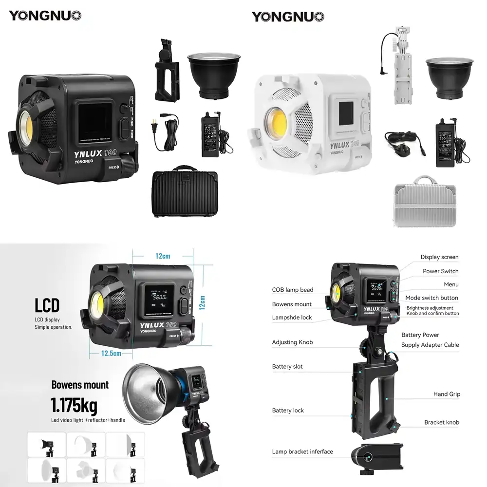 YONGNUO YNLUX100 100W 3200K-56 - Photography Video avaliação e preço