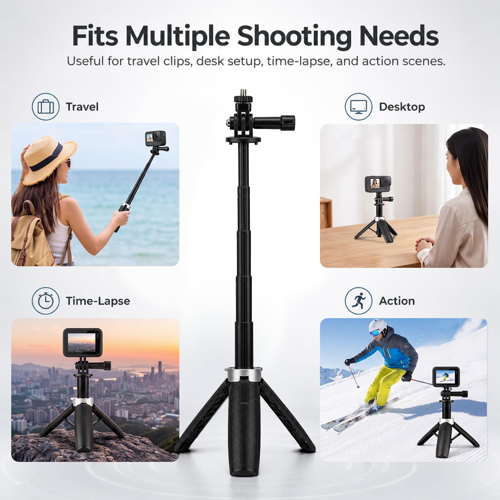 Mini Tripé Extensível, Tripé D - Gopro Action Camera Hero 12 Black avaliação e preço