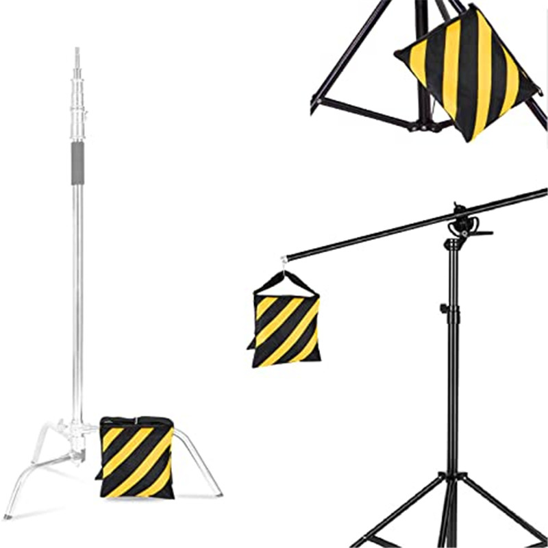 Novo Saco de Peso Amarelo e Pr - Backdrop Stand Kit avaliação e preço
