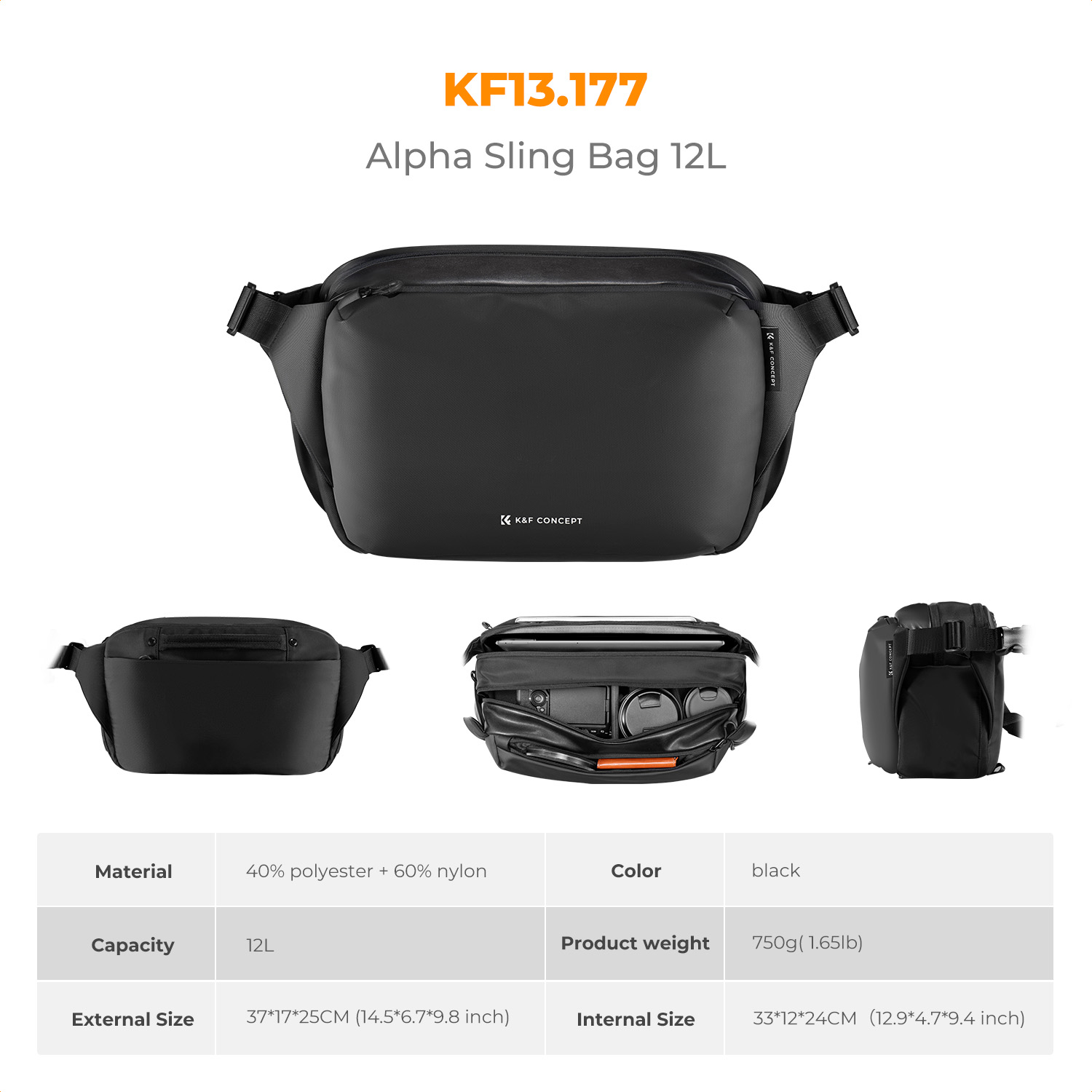 Bolsa de ombro para câmera K&F - Photography Product avaliação e preço