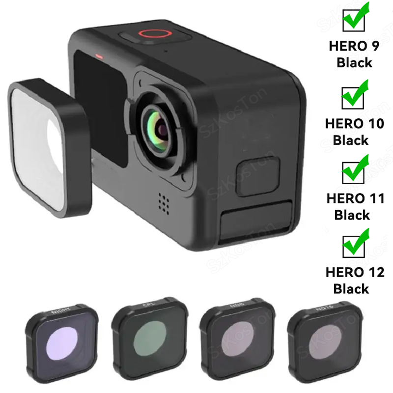 Kit de filtro cpl uv nd8 nd16  - Gopro Action Camera Hero 12 Black avaliação e preço