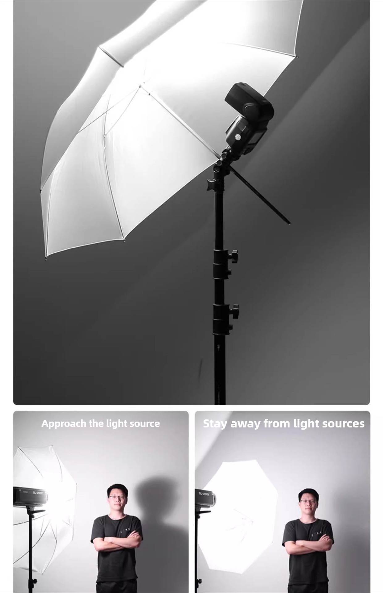 Sombrinha Refletora de Luz par - Photography Umbrella Diffuser avaliação e preço