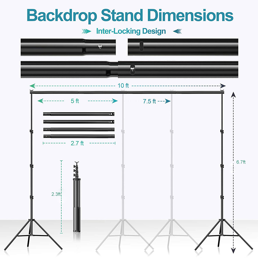 Conjunto econômico de equipame - Backdrop Stand Kit avaliação e preço