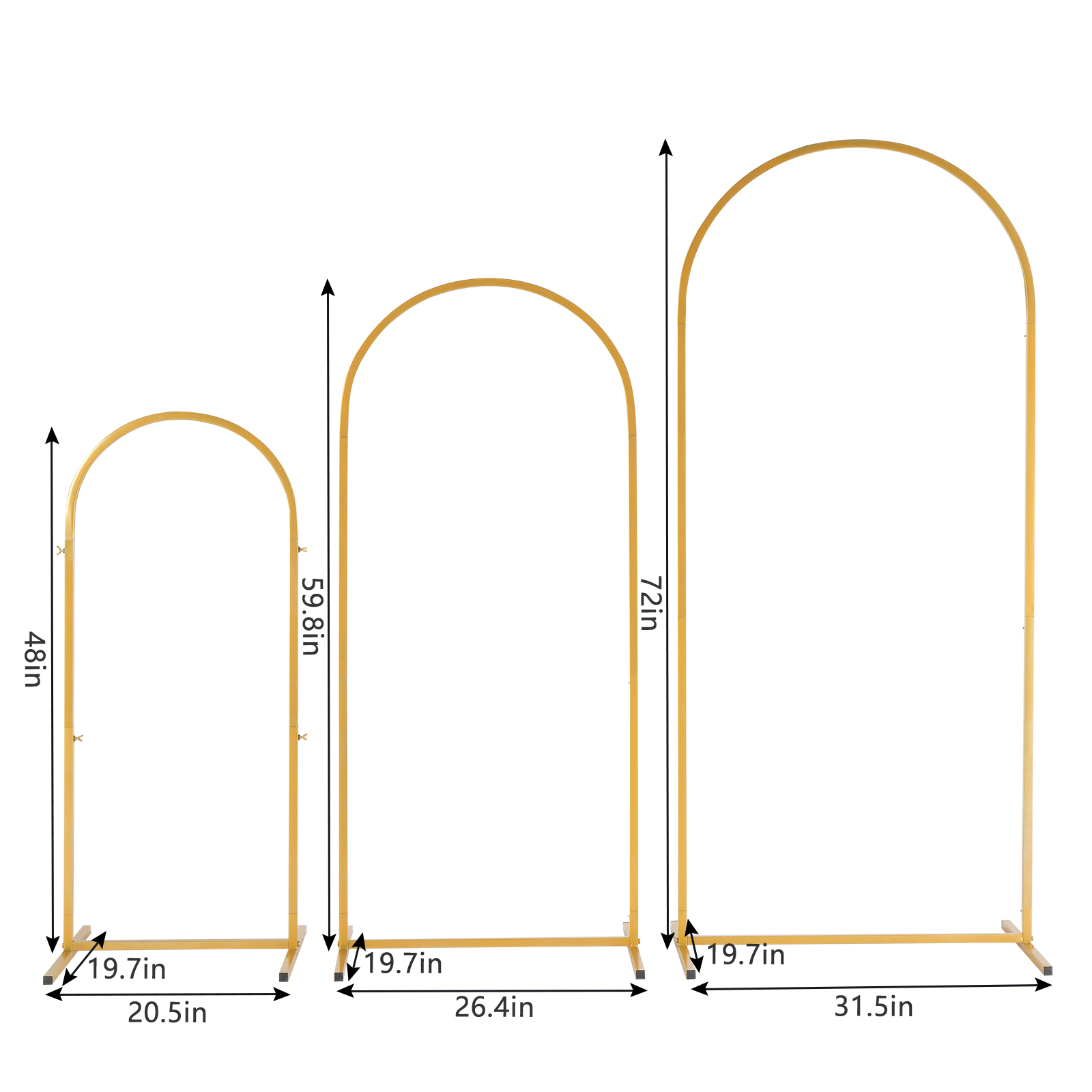 Kit de Arcos Metálicos Dourado - Backdrop Stand Kit avaliação e preço