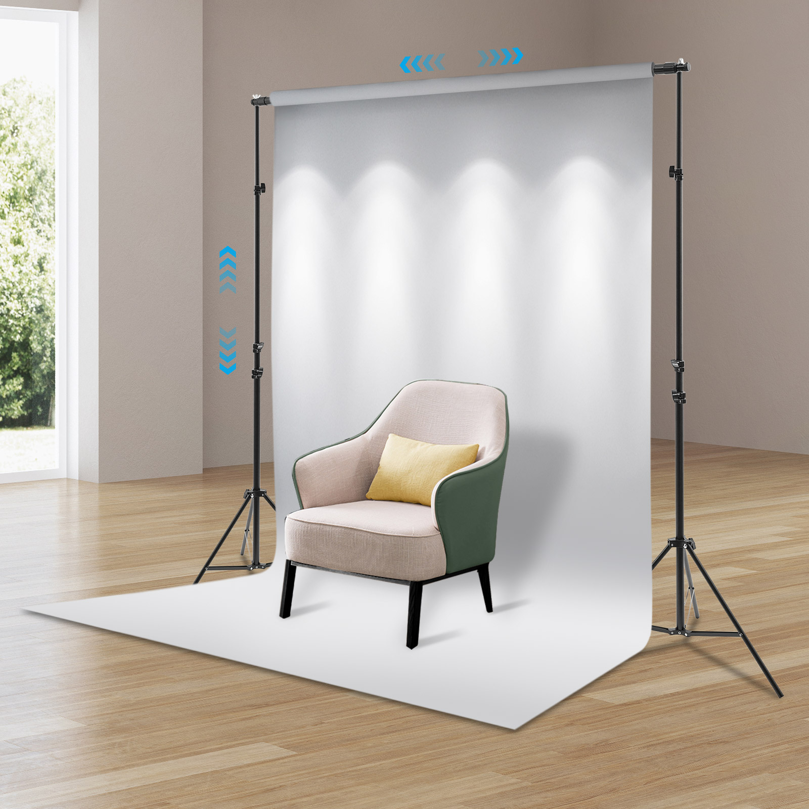 Kit de Suporte para Fundo Foto - Backdrop Stand Kit avaliação e preço